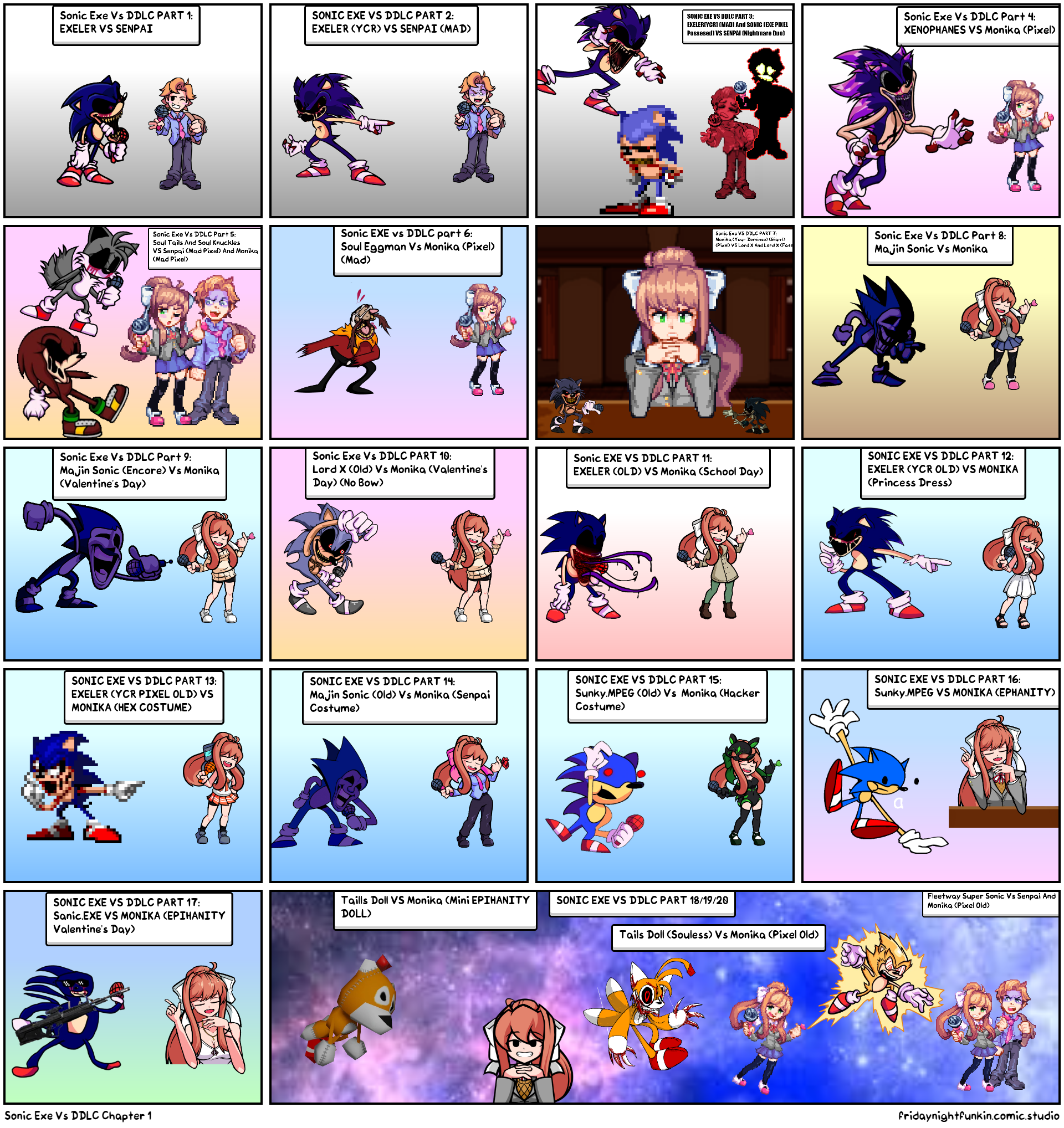 Sonic Exe Vs DDLC Chapter 1 - Comic Studio