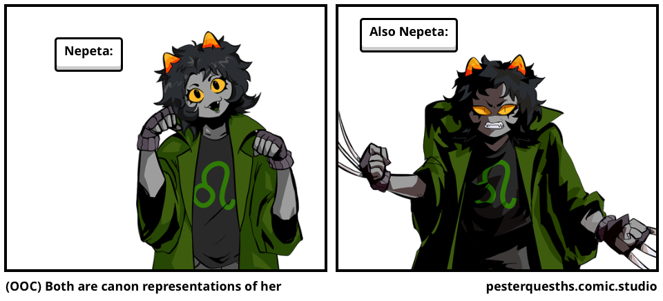 (OOC) Both are canon representations of her