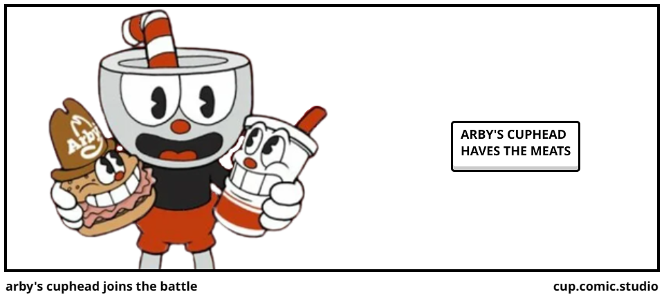 arby's cuphead joins the battle
