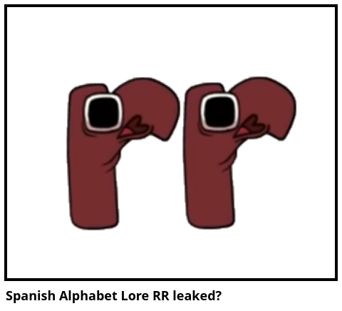 Spanish Alphabet Lore RR leaked?