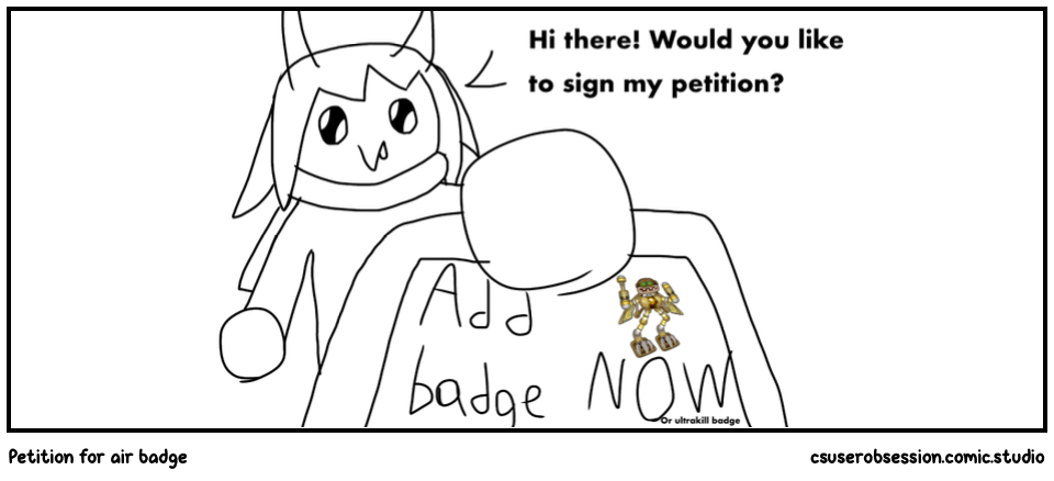 Petition for air badge