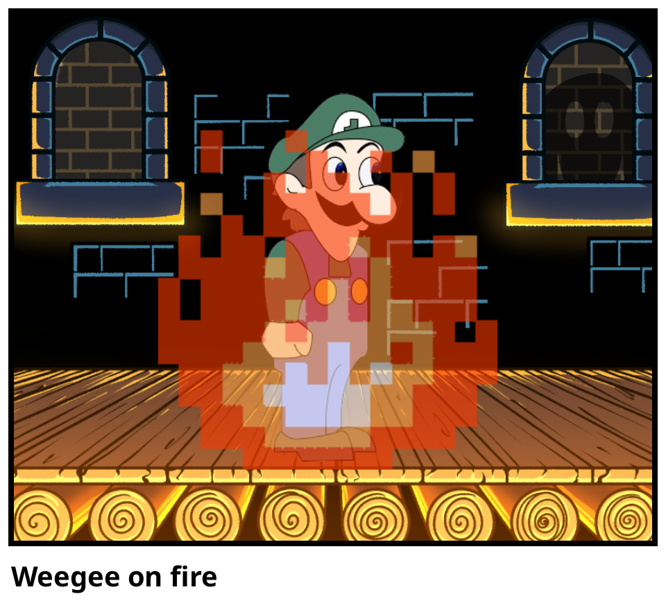 Weegee on fire