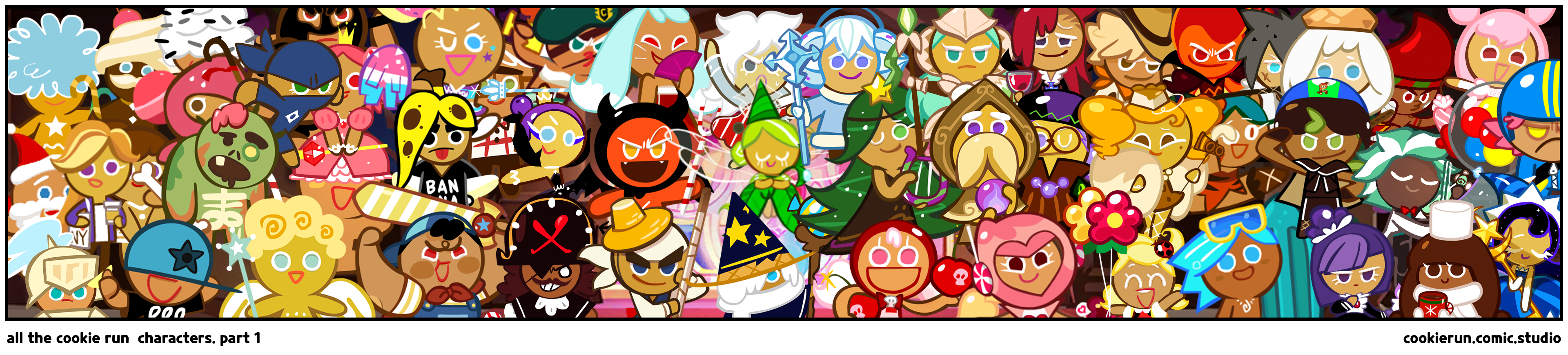 all the cookie run  characters. part 1