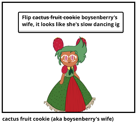 cactus fruit cookie (aka boysenberry's wife)