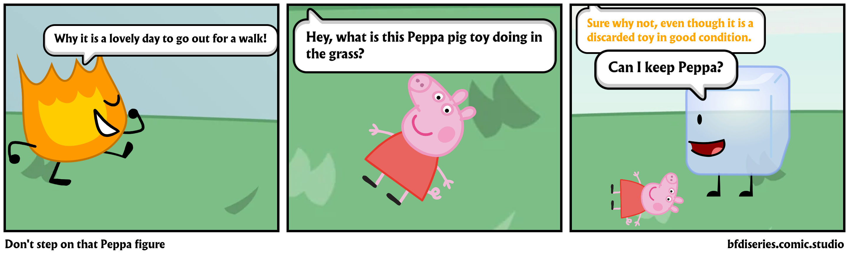 Don't step on that Peppa figure 