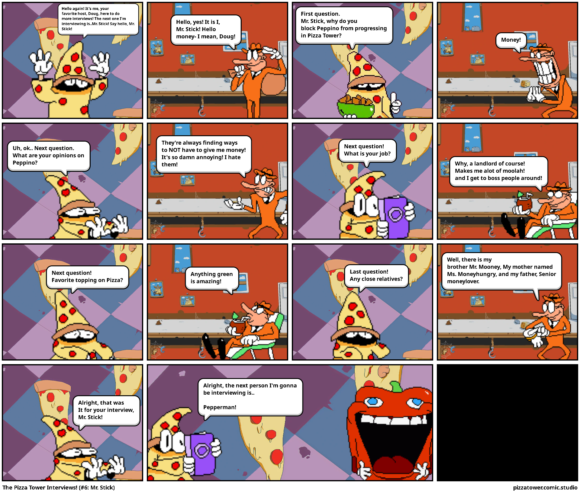 The Pizza Tower Interviews! (#6: Mr. Stick)