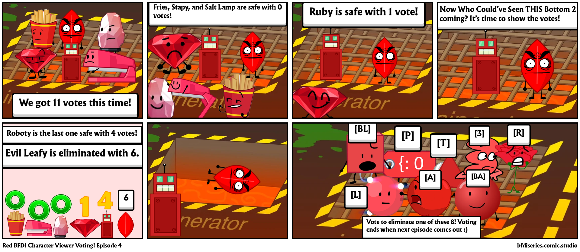 Red BFDI Character Viewer Voting! Episode 4