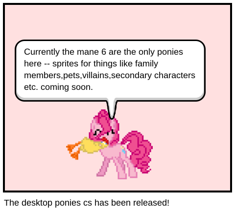 The desktop ponies cs has been released!