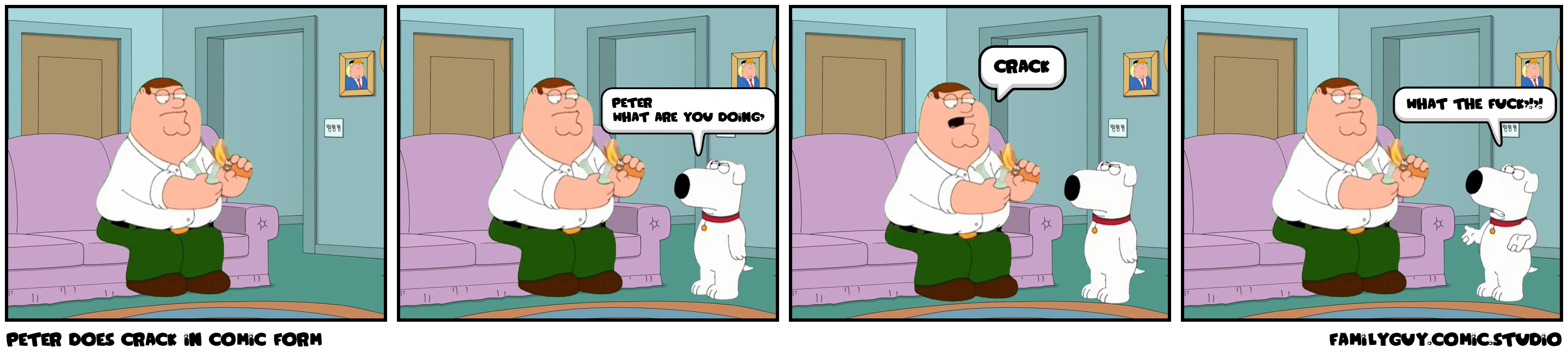 Peter does crack in comic form