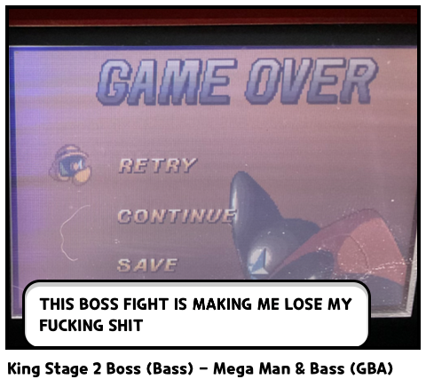 King Stage 2 Boss (Bass) - Mega Man & Bass (GBA)