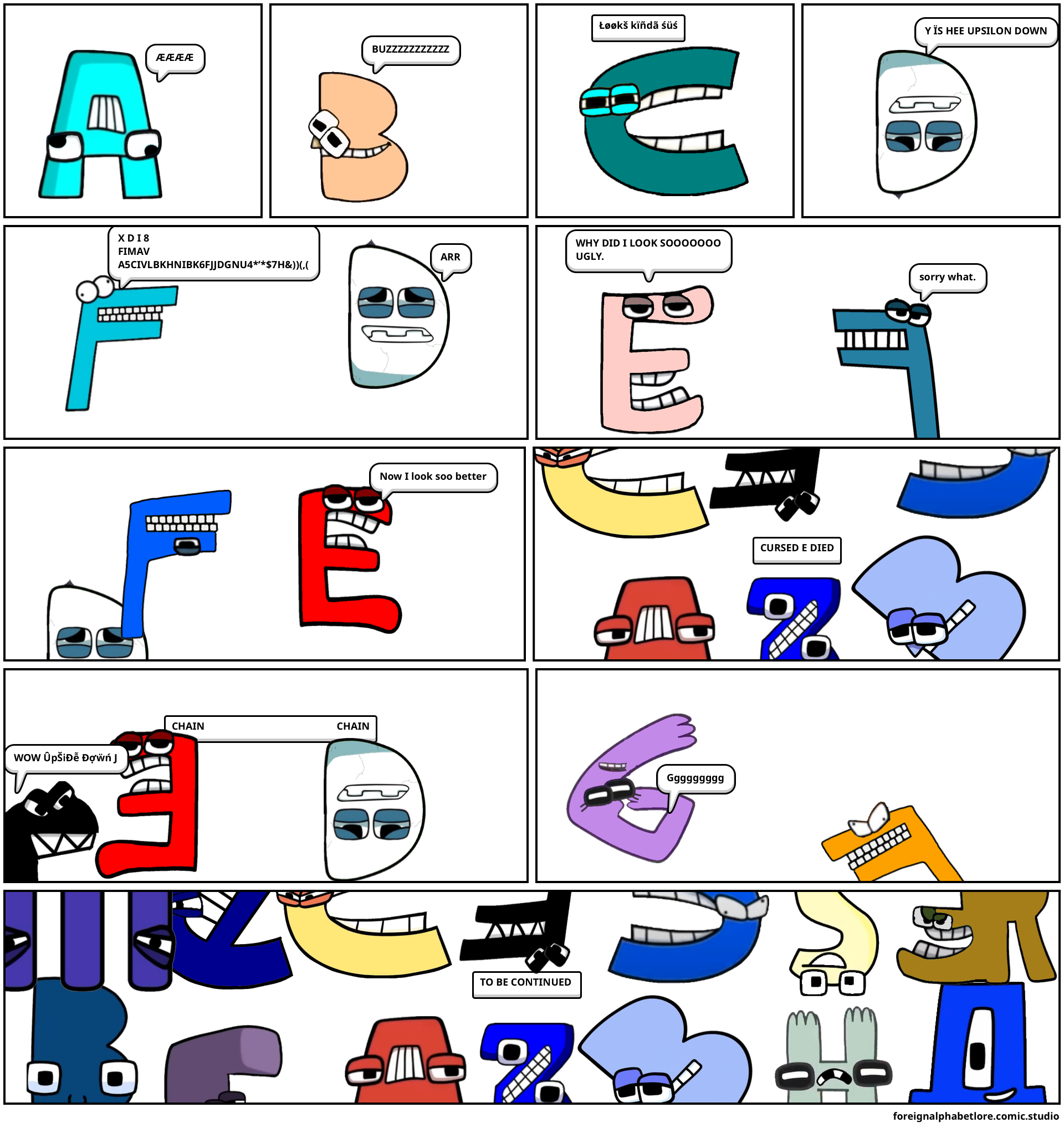 Komanese alphabet lore - Comic Studio