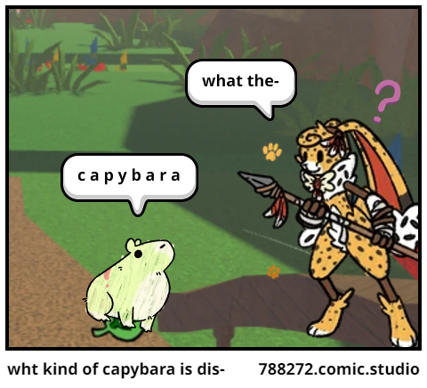 wht kind of capybara is dis-