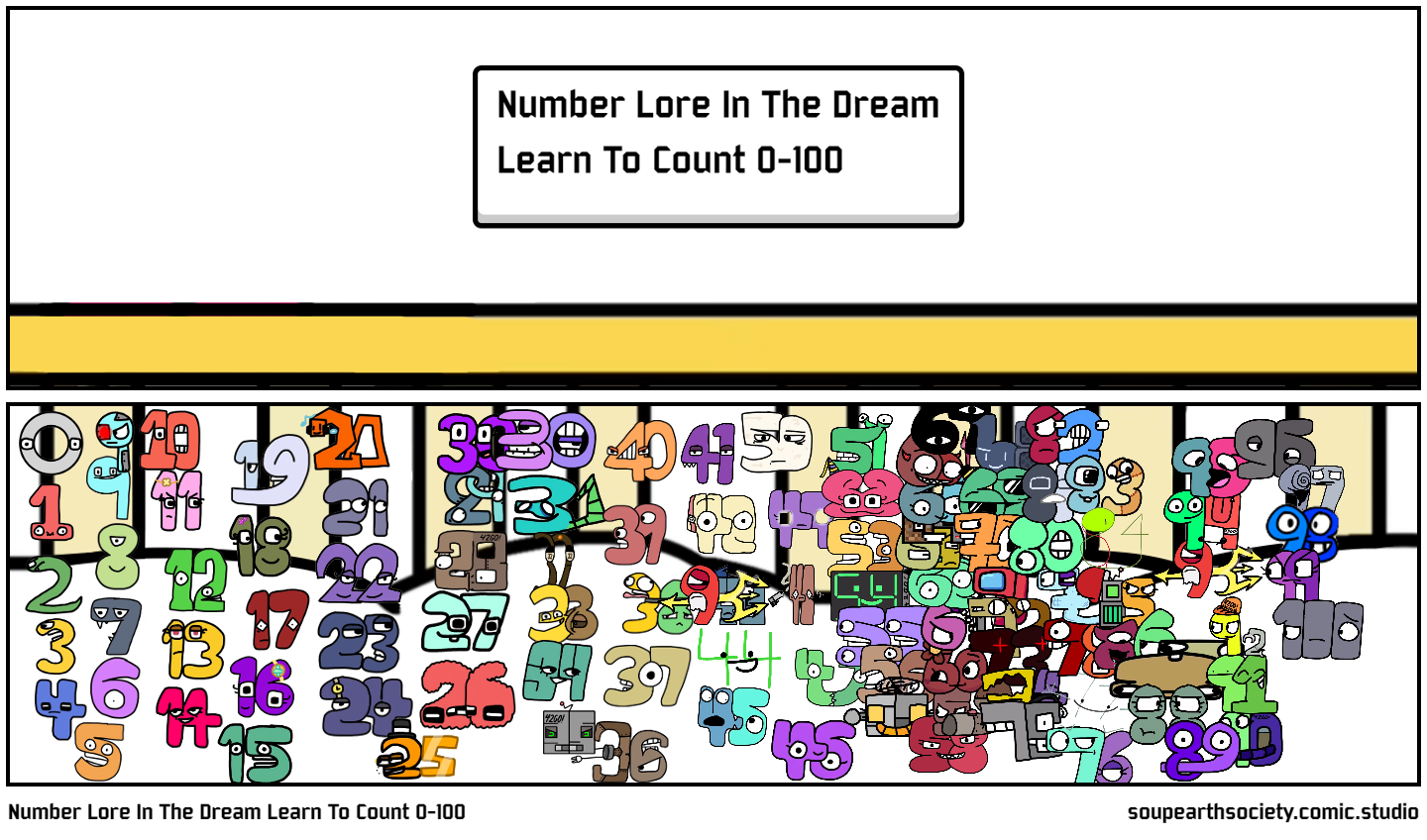 Number Lore In The Dream Learn To Count 0-100 - Comic Studio
