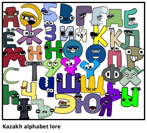 Kazakh Alphabet lore v2 - Comic Studio