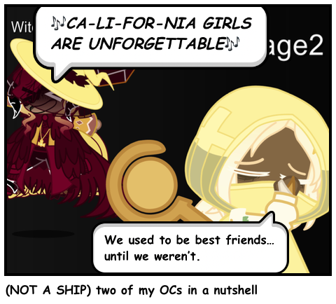 (NOT A SHIP) two of my OCs in a nutshell - Comic Studio