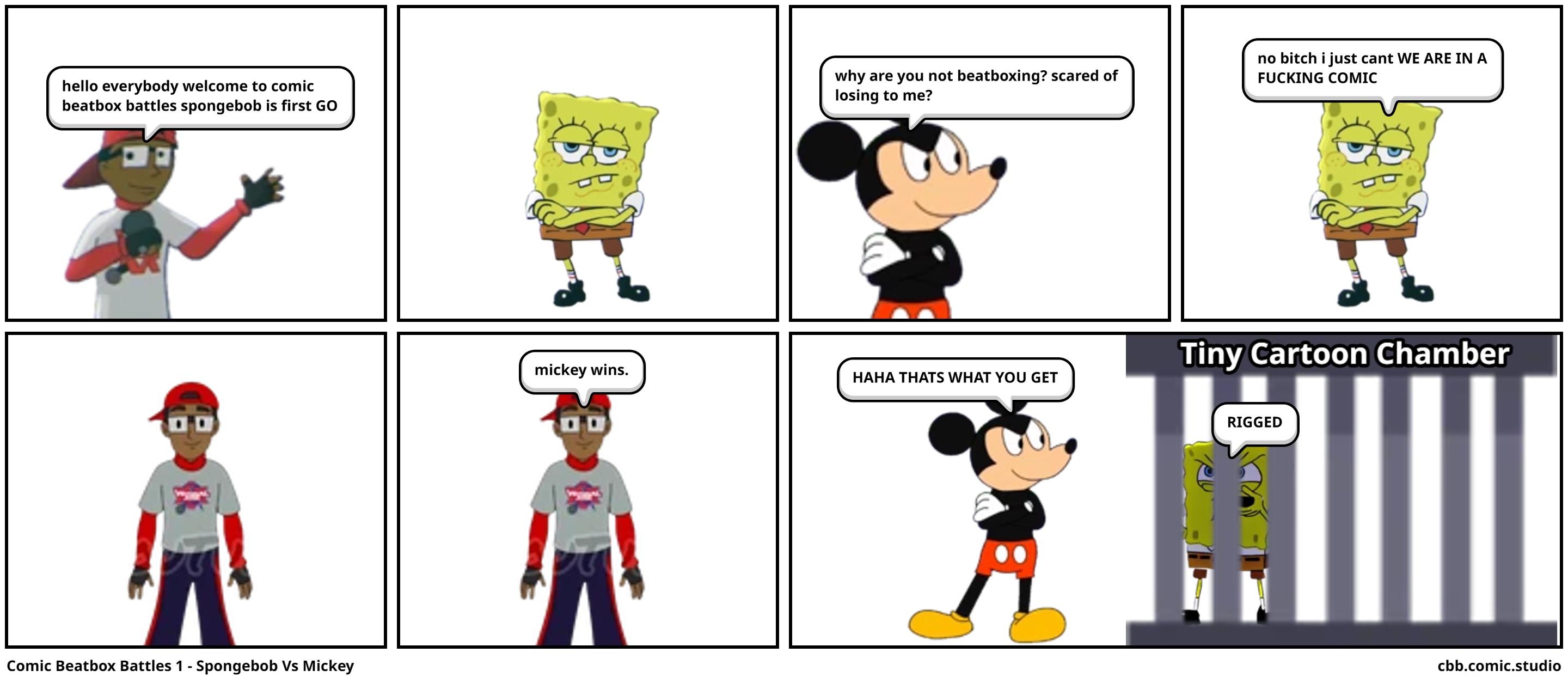 Comic Beatbox Battles 1 - Spongebob Vs Mickey