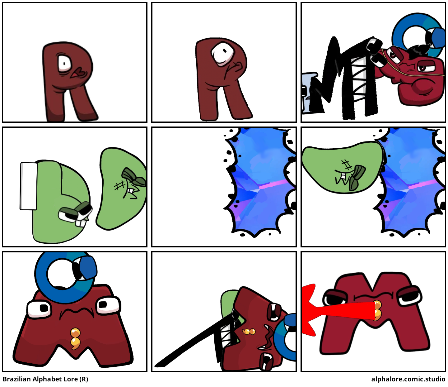 Brazilian Alphabet Lore (R) - Comic Studio