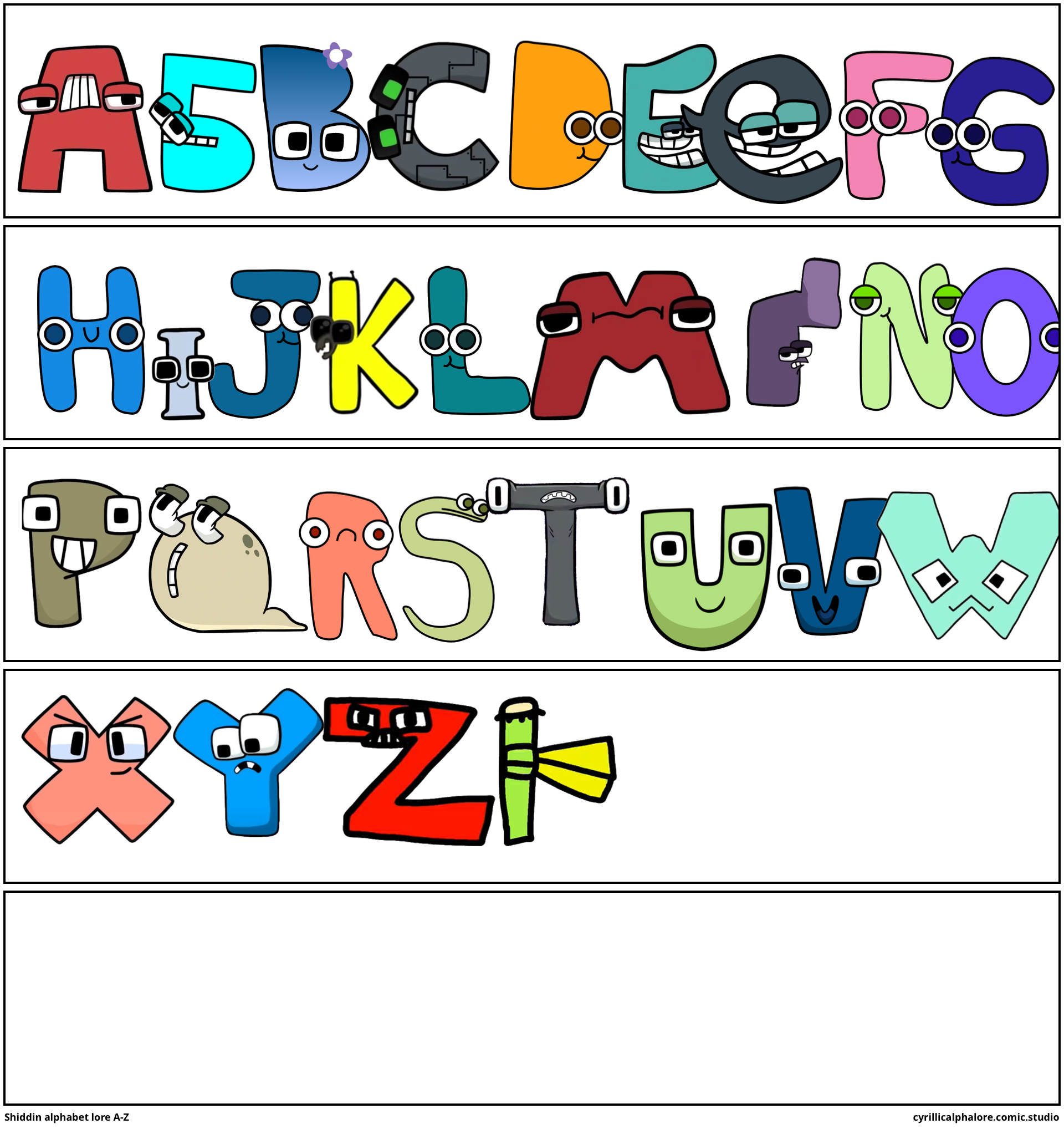 Russian alphabet lore! - Comic Studio