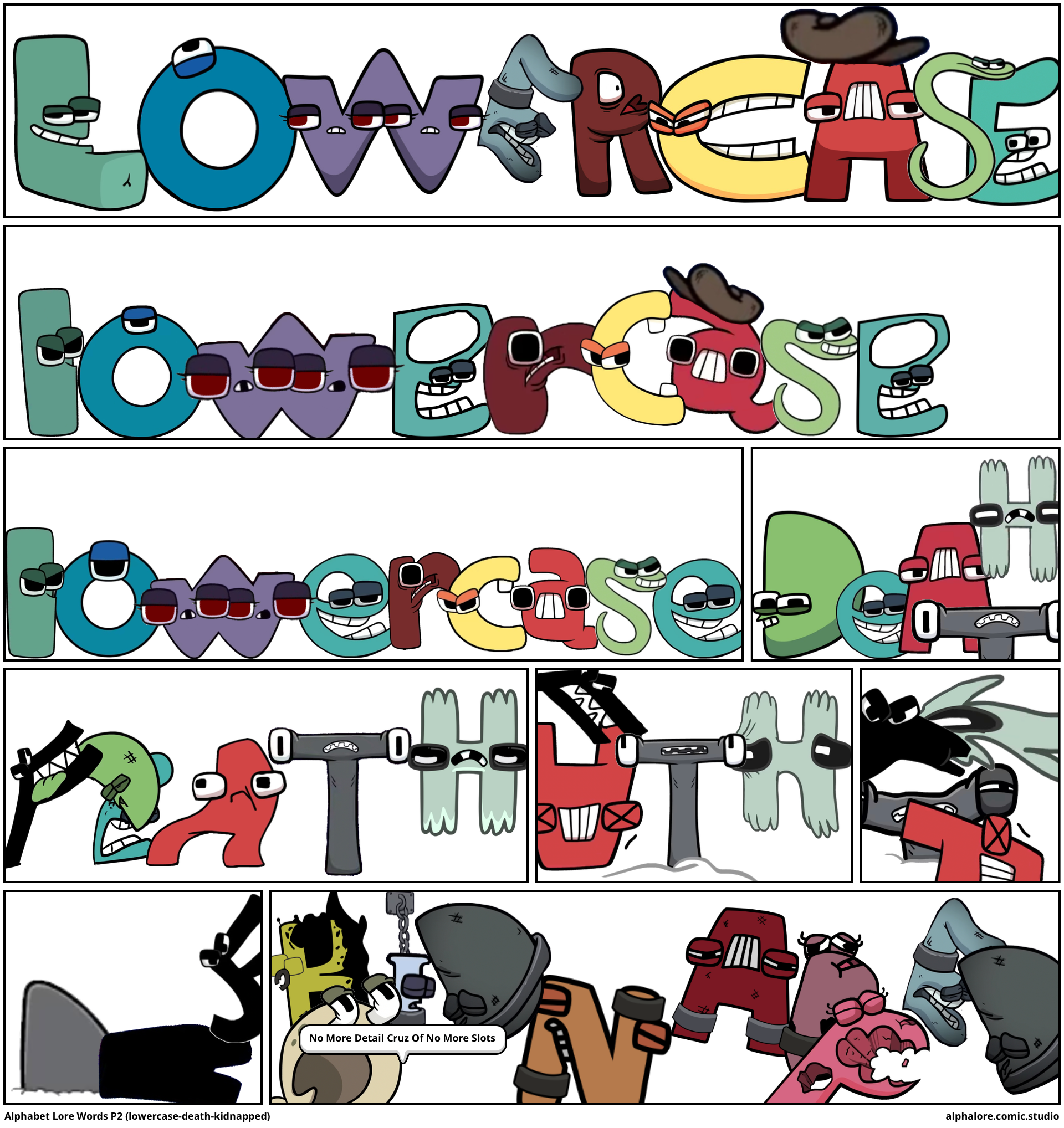 Alphabet Lore Lowercase Lowercase is Super P - Comic Studio