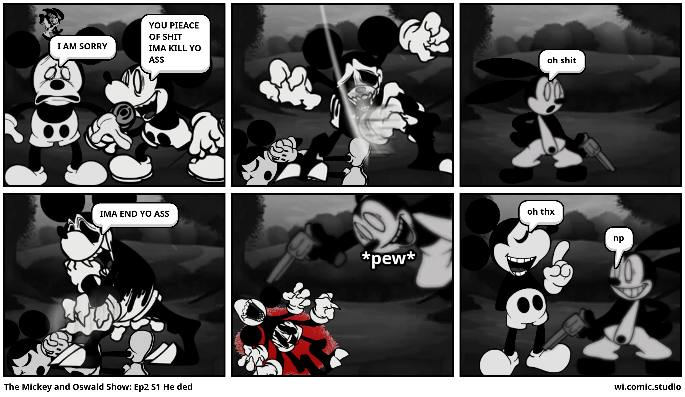 The Mickey and Oswald Show: Ep2 S1 He ded