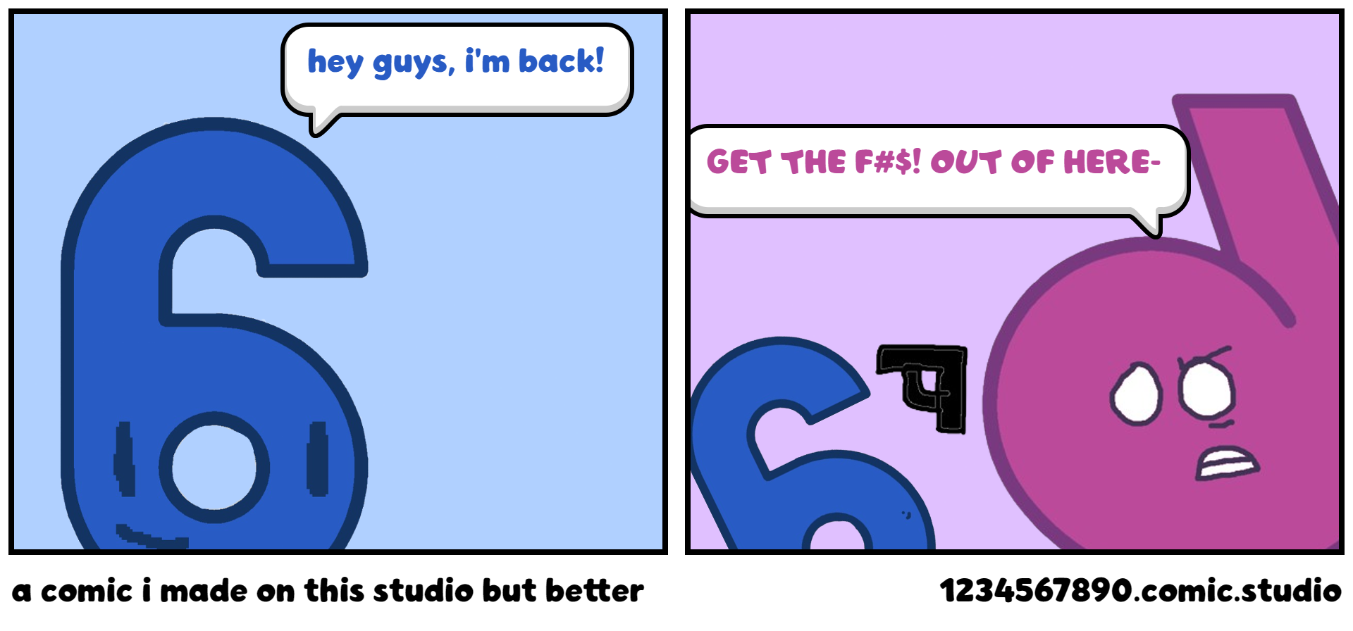 a comic i made on this studio but better