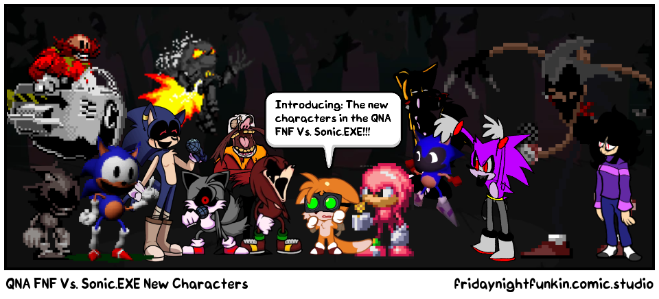 QNA FNF Vs. Sonic.EXE New Characters