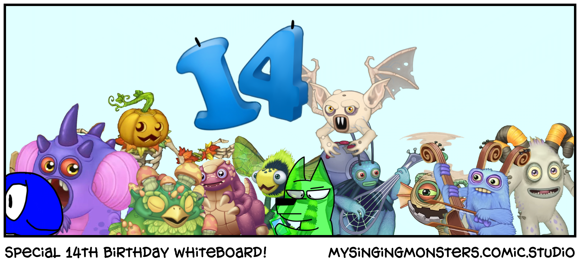 Special 14th birthday whiteboard!