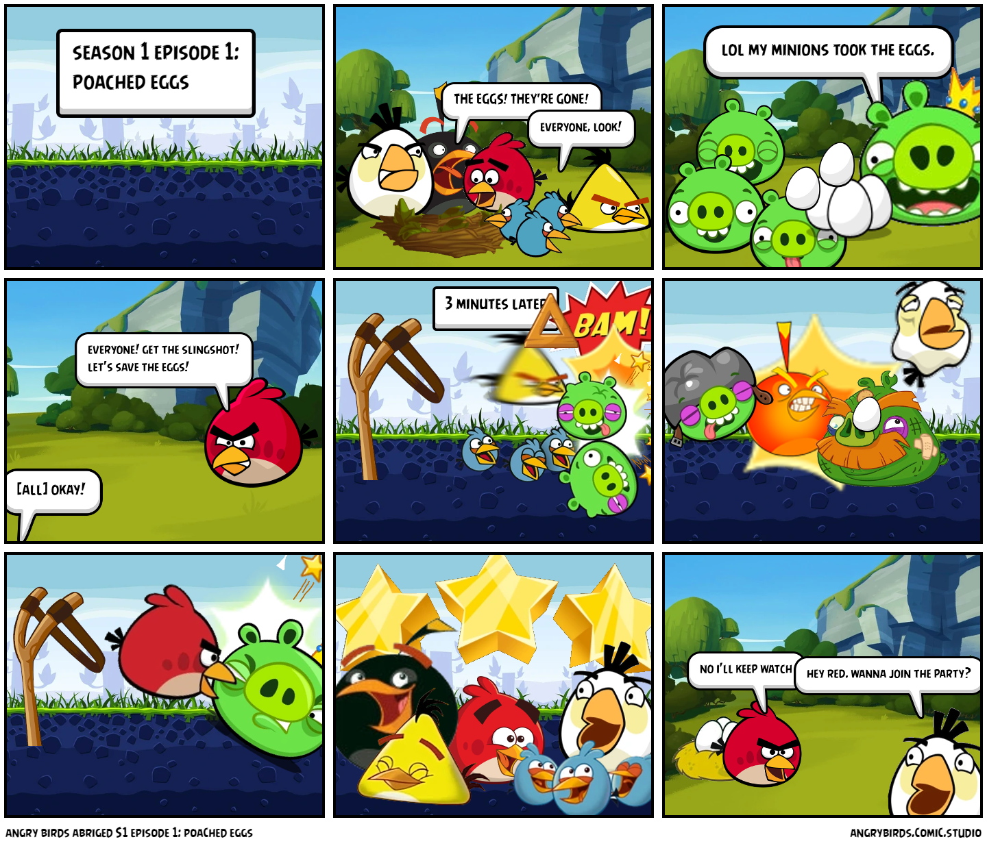 angry birds abriged S1 episode 1: poached eggs