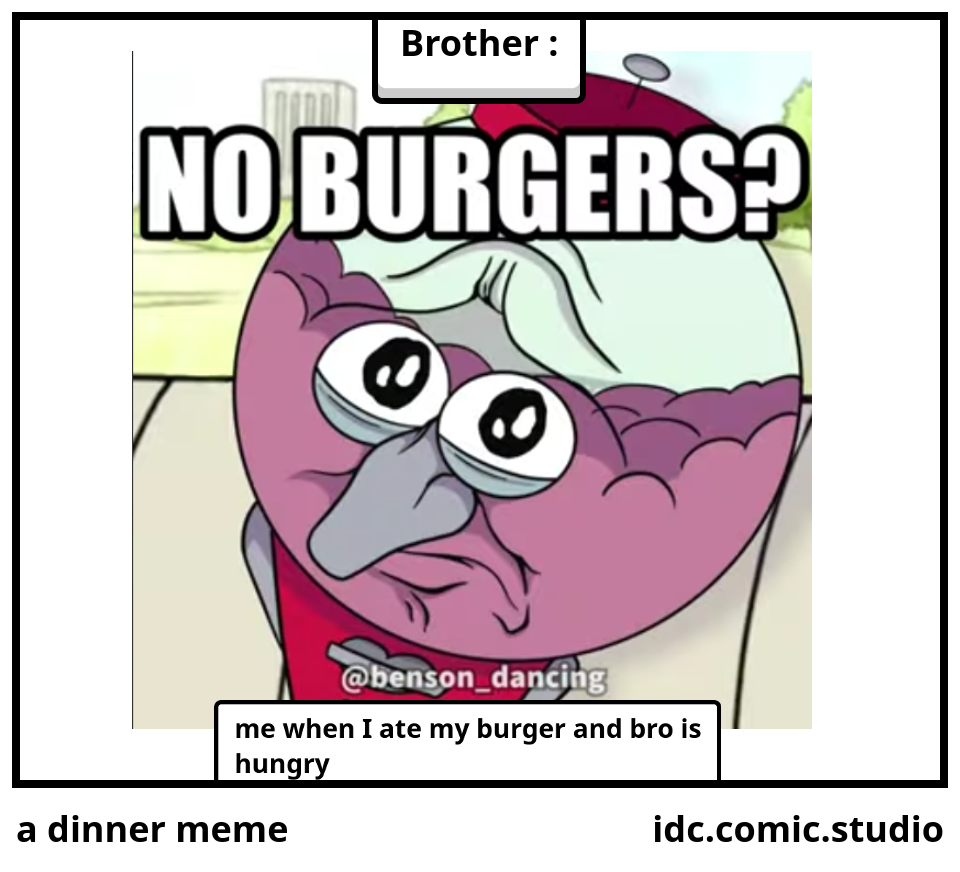 a dinner meme
