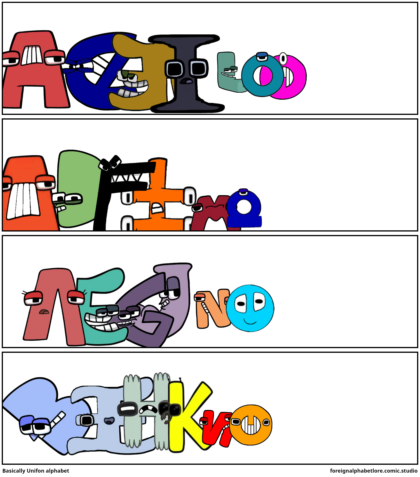 Basically Unifon alphabet
