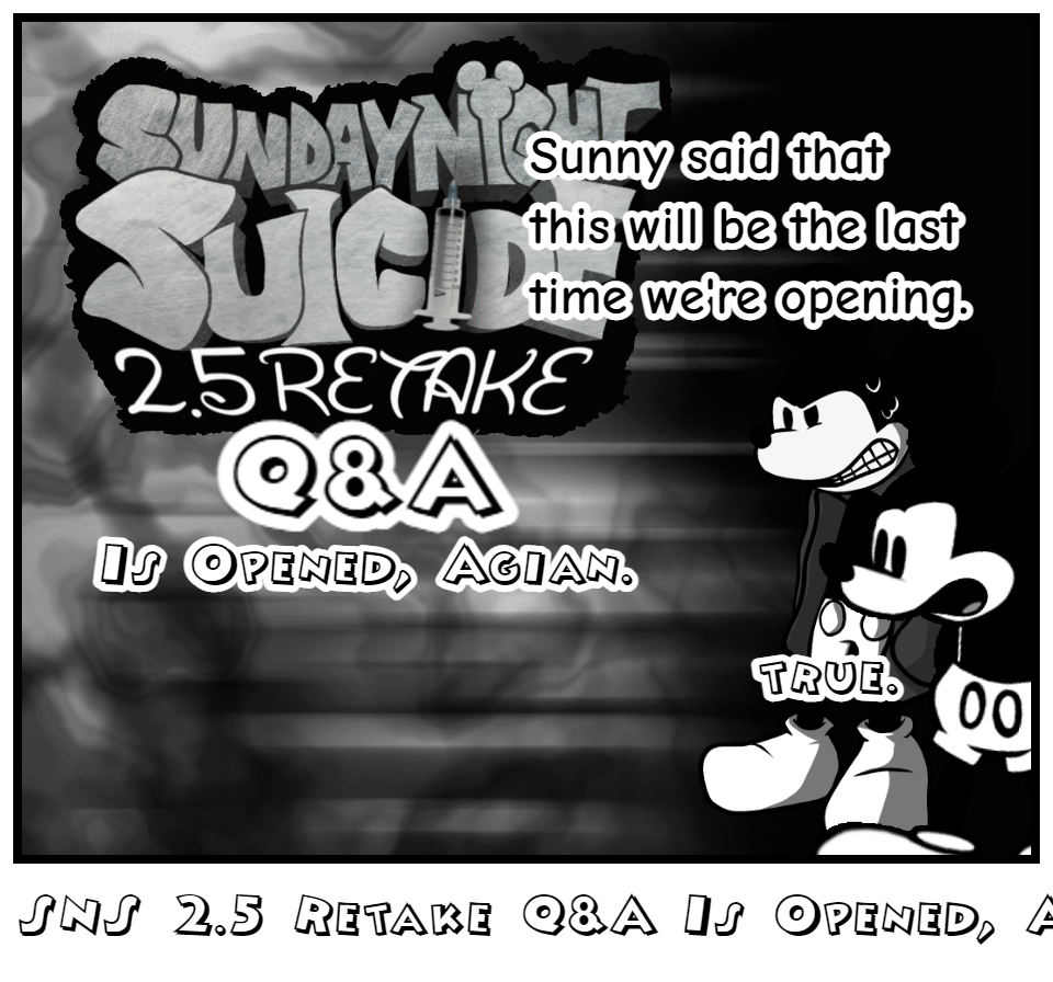 SNS 2.5 Retake Q&A Is Opened, Agian.