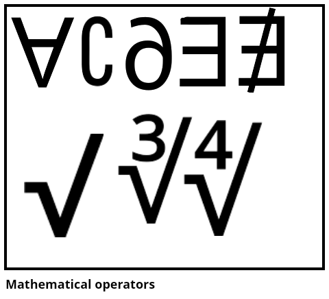 Mathematical operators