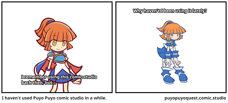 I haven't used Puyo Puyo comic studio in a while.