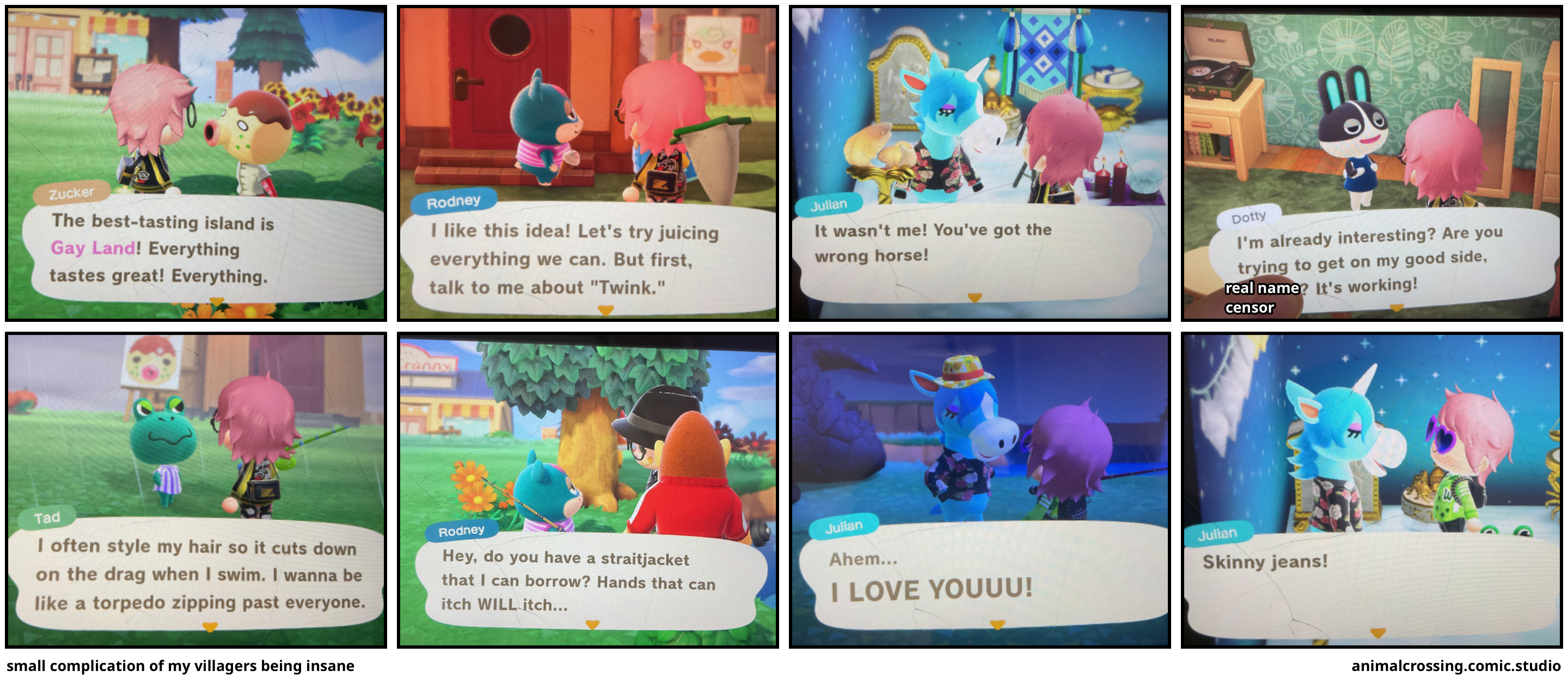 small complication of my villagers being insane
