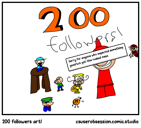 200 followers art!