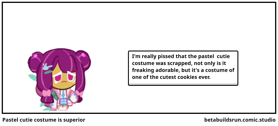 Pastel cutie costume is superior