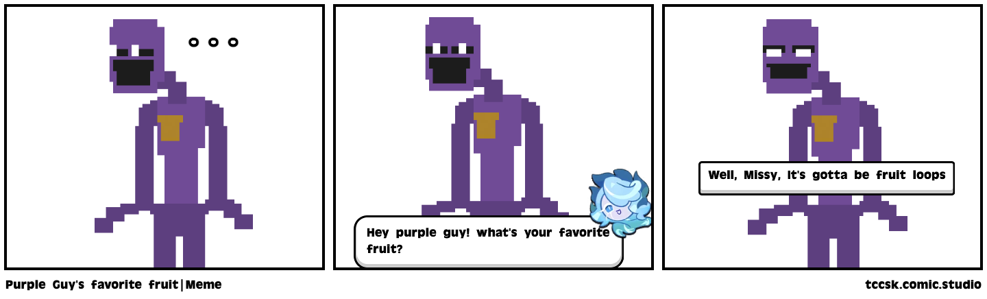 Purple Guy's favorite fruit|Meme