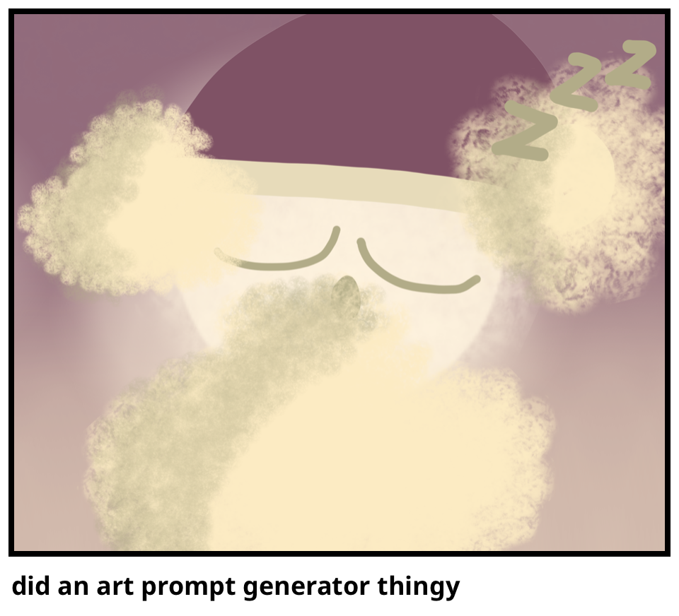did an art prompt generator thingy