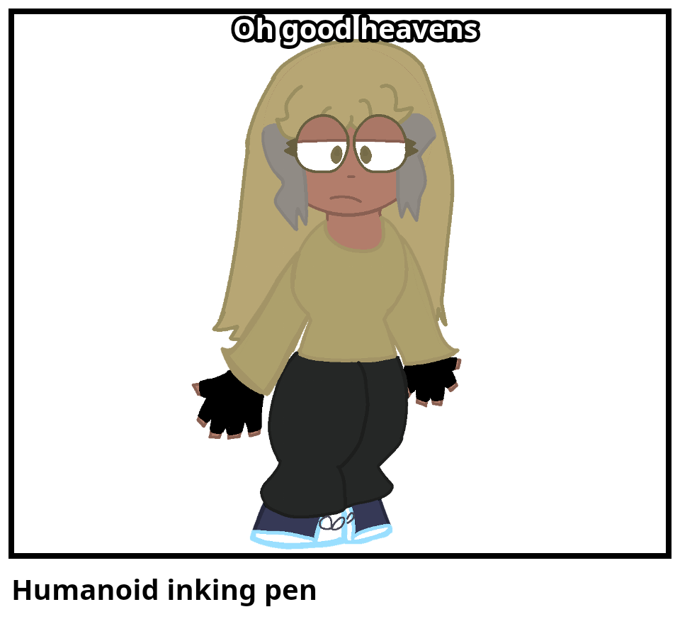Humanoid inking pen