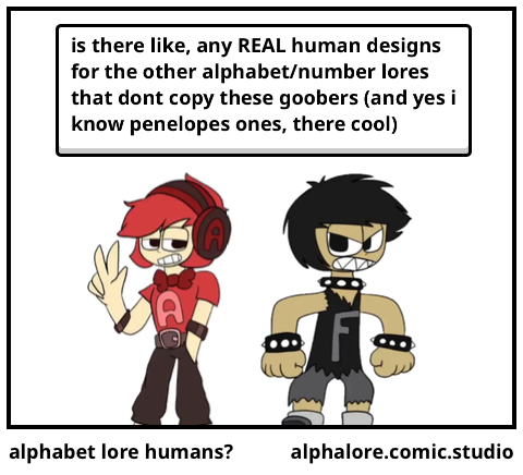 alphabet lore humans? - Comic Studio