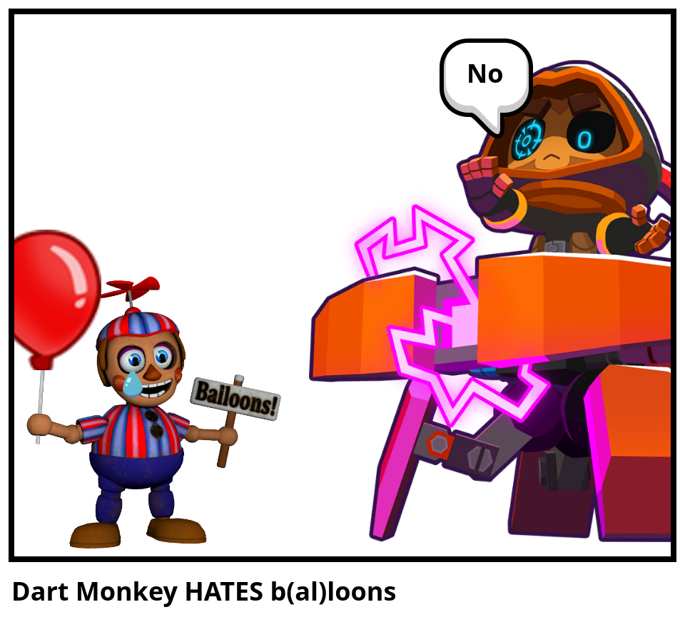 Dart Monkey HATES b(al)loons