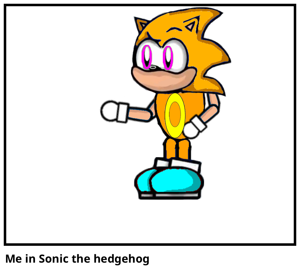 Me in Sonic the hedgehog