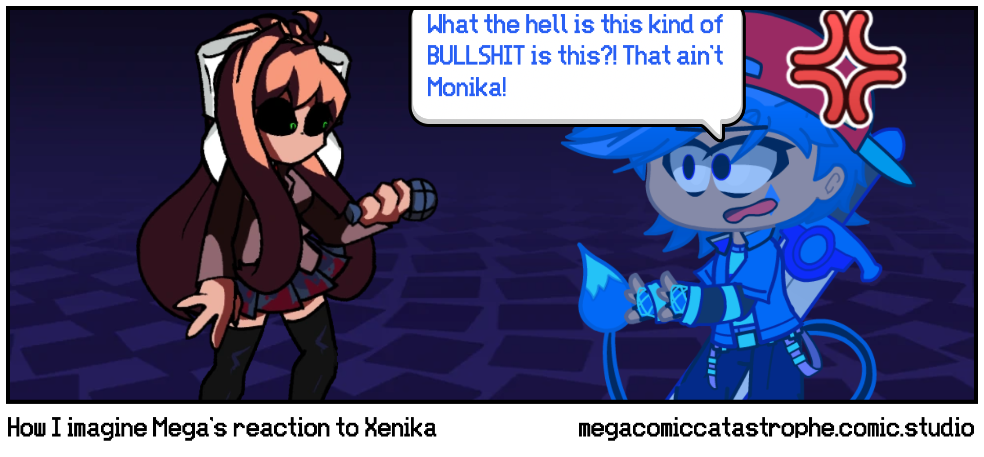 How I imagine Mega’s reaction to Xenika
