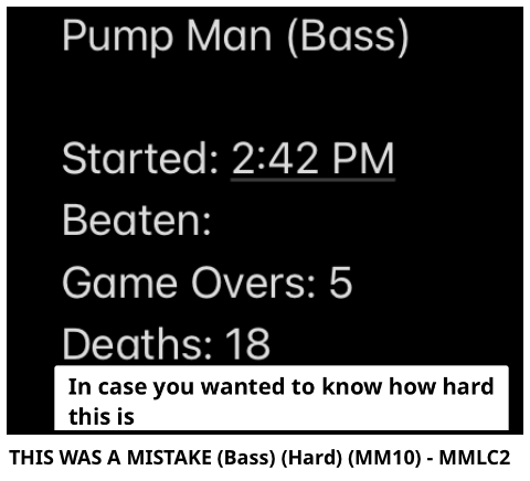 THIS WAS A MISTAKE (Bass) (Hard) (MM10) - MMLC2