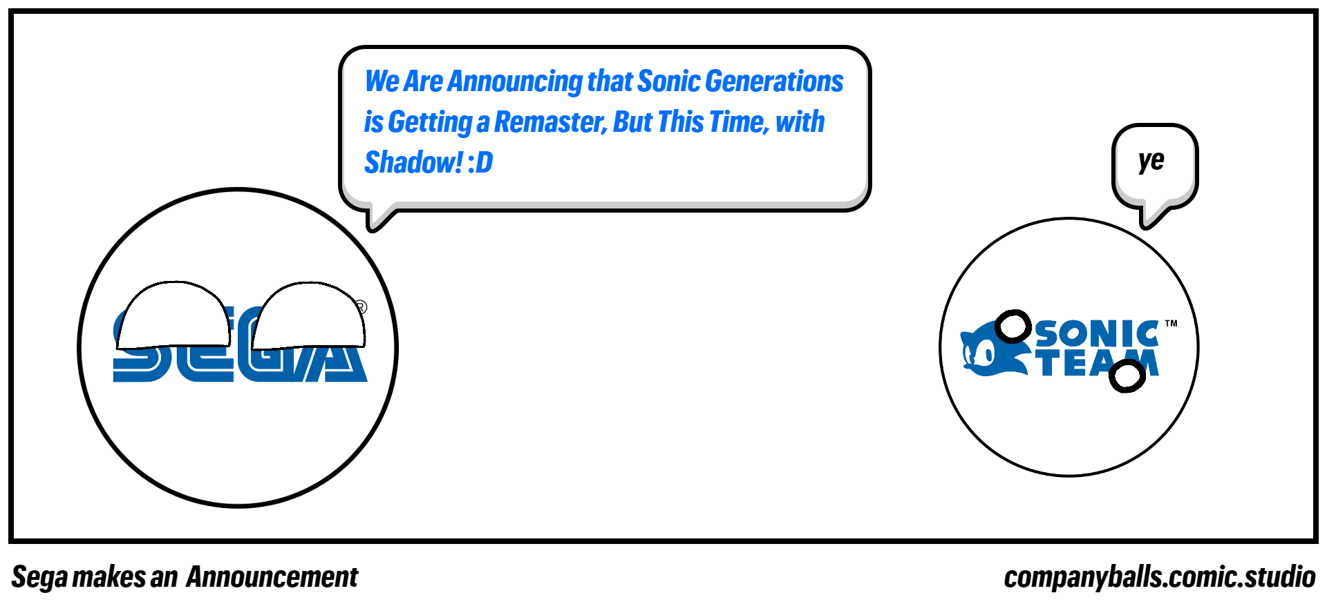 Sega makes an  Announcement