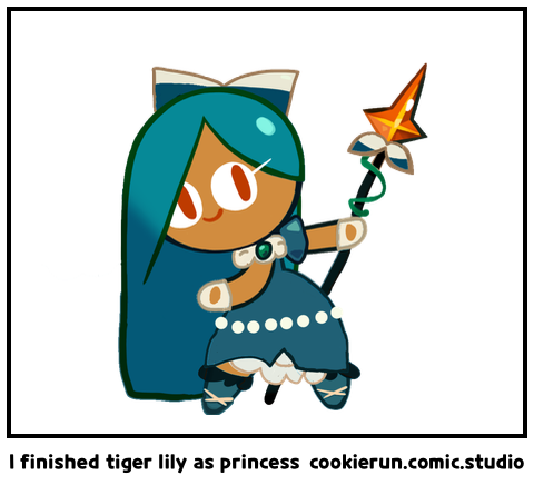 I finished tiger lily as princess - Comic Studio