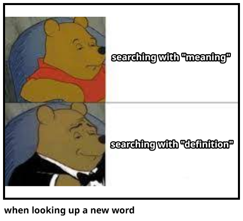 when looking up a new word