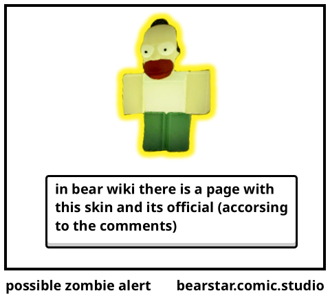 possible zombie alert - Comic Studio