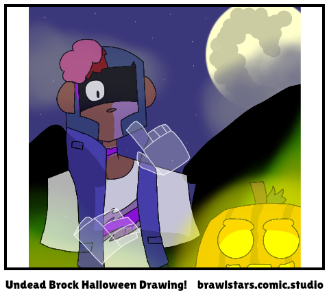 Undead Brock Halloween Drawing!