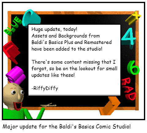 Major update for the Baldi's Basics Comic Studio!